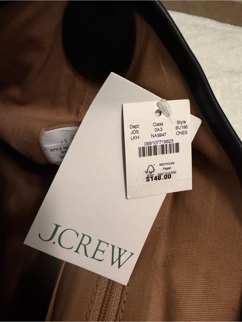 J. Crew Berkeley Suede & Leather Shoulder Bag NWT - Picture 4 of 5